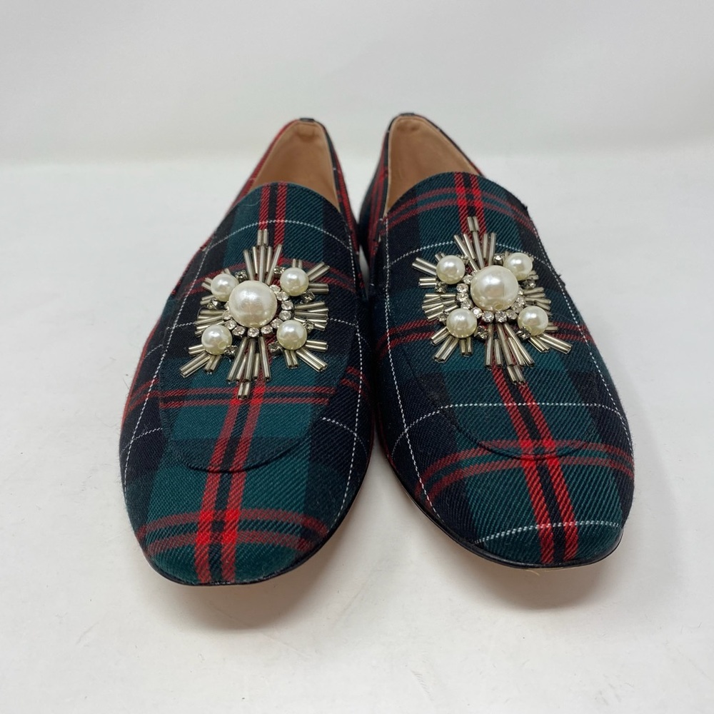 J.Crew Tartan Janie Loafer 8.5